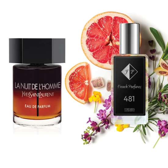 Nr481 kvepalai įkvėpti Yves Saint Laurent - La Nuit Del'Homme EDP 2019 2 ml