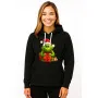 Black hooded sweatshirt Grinch with gifts