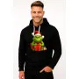 Black hooded sweatshirt Grinch with gifts