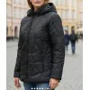 Juoda dygsniuota striukė Jen Moteriškos striukės