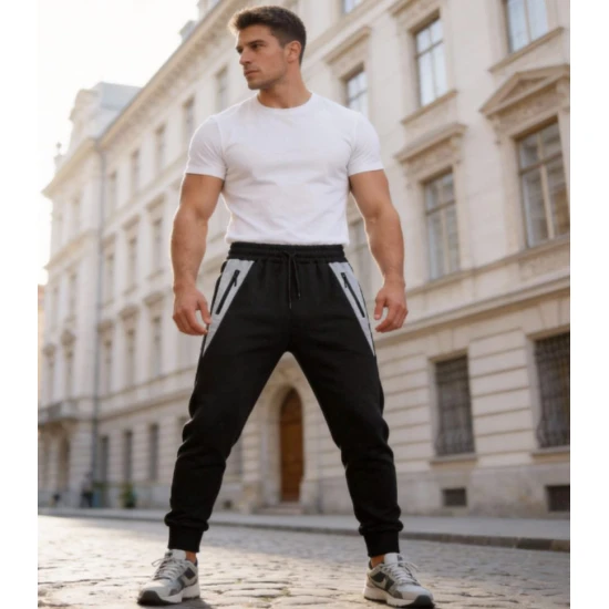 Vyriškos juodos kelnės Doni