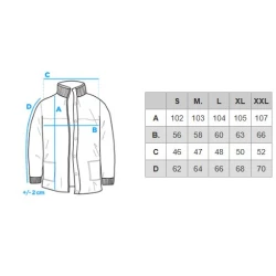 Vyriškas tamsiai mėlynas paltas Corpo