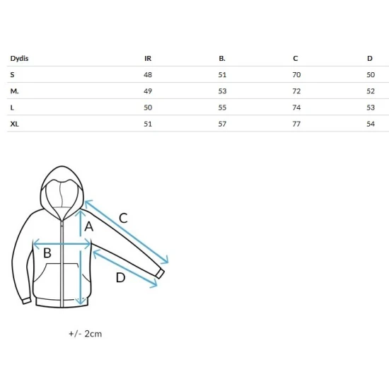 Moteriškas mėtinės spalvos džemperis su gobtuvu Trend