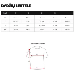 Vyriškas baltas oversize marškinėlis „Jevin“