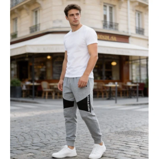 Vyriškos šviesiai pilkos kelnės Arton