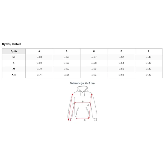 Juodas džemperis be gobtuvo Canada Džemperiai be gobtuvo