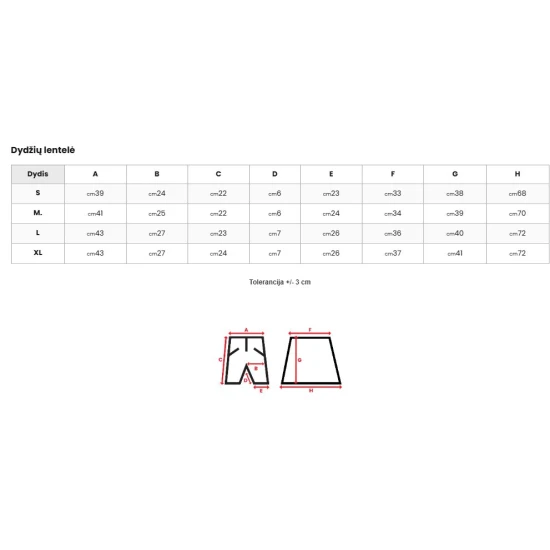 Moteriškas juodos spalvos sijonas- šortai Melin Sijonai