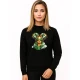 Moteriškas juodas džemperis Lietuvaitė su džemperiu