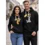 Black hooded sweatshirt Only you-me to