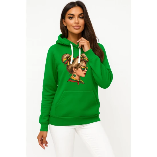 Moteriškas žalias džemperis Lietuvaitė