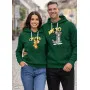 Ciemnozielona bluza z kapturem Only you-me to