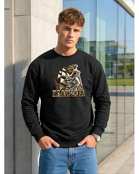 Men's Black Sweatshirt Klaipėda