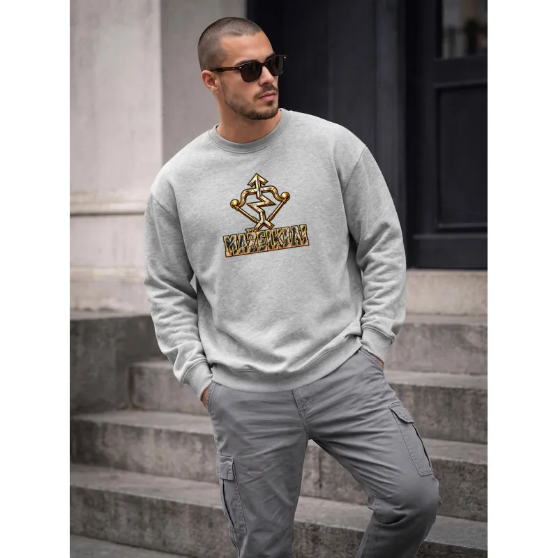Vyriškas šviesiai pilkos spalvos džemperis Mažeikiai