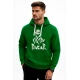 Vyriškas tamsiai žalias džemperis su gobtuvu Dakar (baltas)