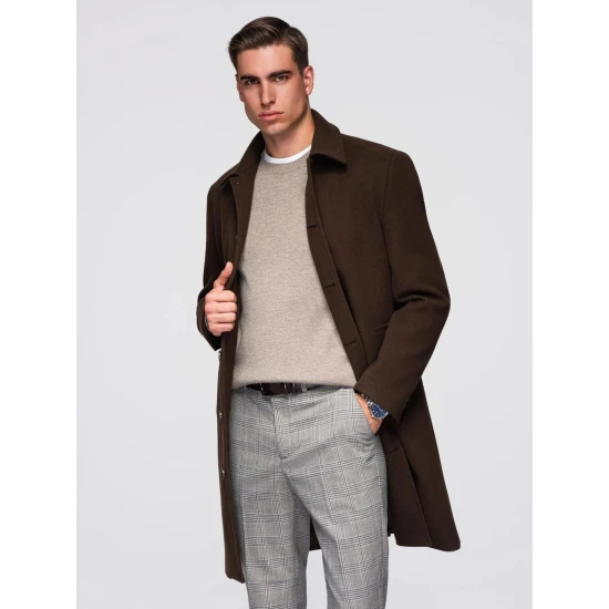 Vyriškas rudas paltas Corpo