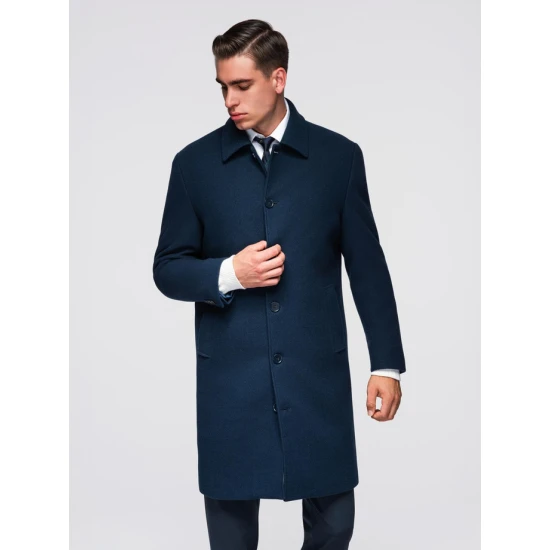 Vyriškas tamsiai mėlynas paltas Corpo