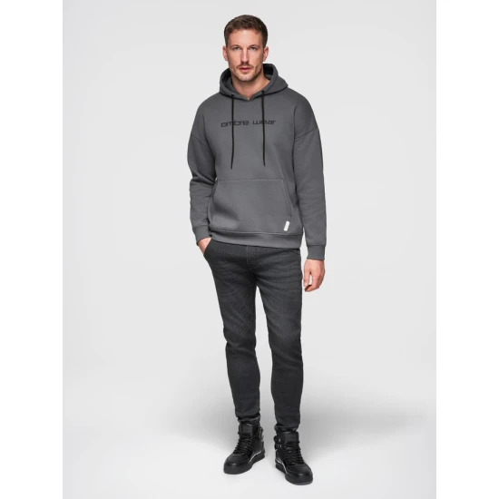 Vyriški juodi džinsai  su raišteliu juosmenyje Patrick Kelnės