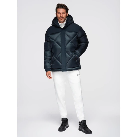 Vyriška tamsiai mėlyna žieminė striukė Blake