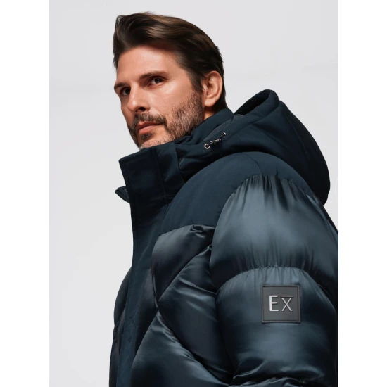 Vyriška tamsiai mėlyna žieminė striukė Blake