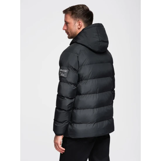 Vyriška juoda žieminė striukė Elan