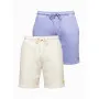 Level Up Unisex Shorts Set in Taupe/Light Purple