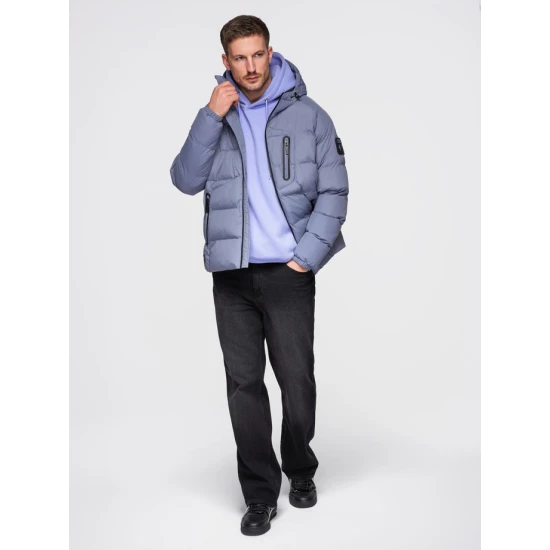 Vyriška gesinta violetinė žieminė striukė Elan