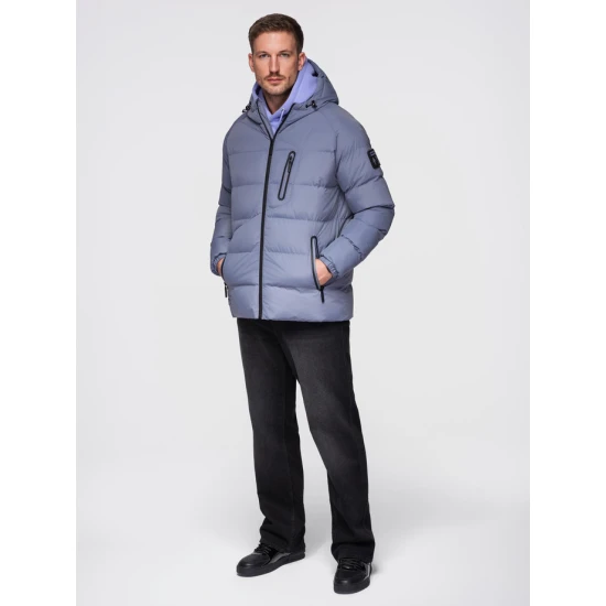 Vyriška gesinta violetinė žieminė striukė Elan