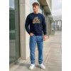 Vyriškas tamsiai mėlynos spalvos džemperis Radviliškis