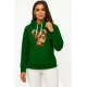 Moteriškas tamsiai žalias džemperis Lietuvaitė