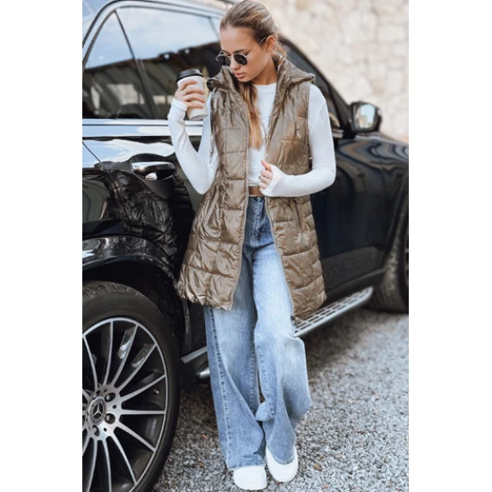 Moteriška auksinės spalvos liemenė Moon