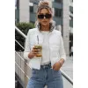 Women's white reversible vest Puff Women's waistcoats