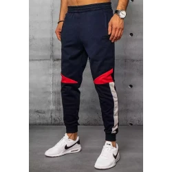 Vyriškos tamsiai mėlynos laisvalaikio kelnės Anton