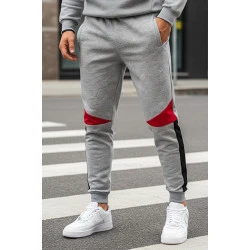 Vyriškos pilkos laisvalaikio kelnės Anton