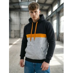 Vyriškas juodas džemperis Ovil