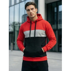 Vyriškas raudonos spalvos džemperis Lonzo