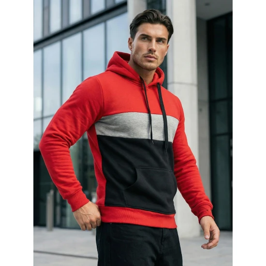 Vyriškas raudonos spalvos džemperis Lonzo JS/8B1320/18