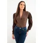 Nara Women's Brown Blouse
