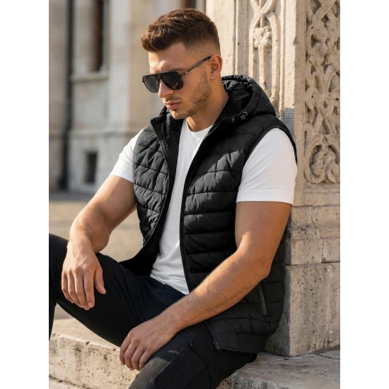 Vyriška juoda liemenė Minel Liemenės