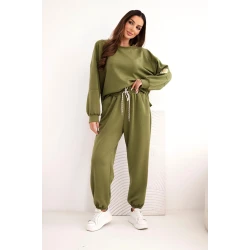 Moteriškas šviesiai žalias laisvalaikio komplektas Isabel