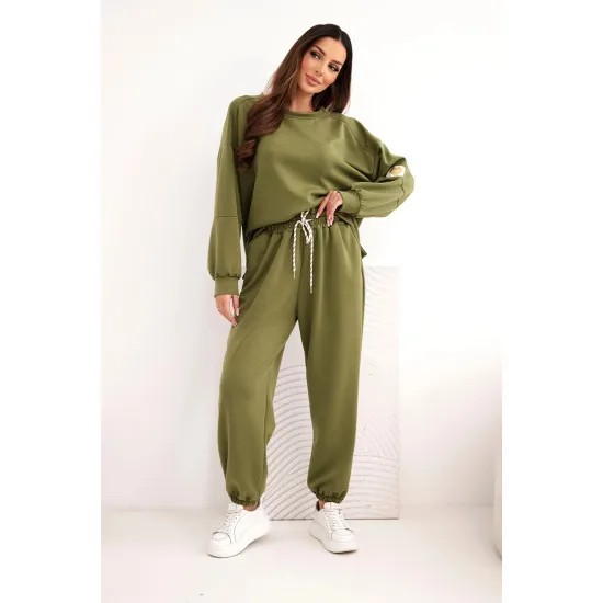 Women's light green casual set Isabel