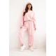 Moteriškas šviesiai rožinis laisvalaikio komplektas Isabel