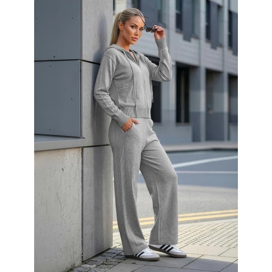 Moteriškas dviejų dalių pilkas komplektas Emilin Moteriški komplektai