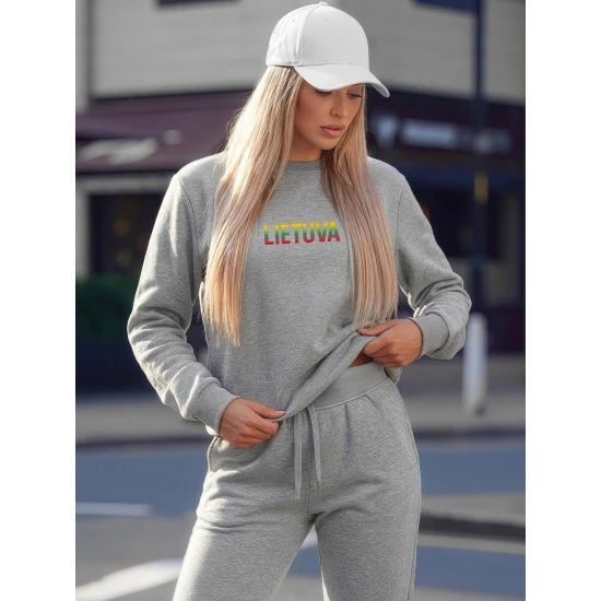 Moteriškas pilkas komplektas Lietuva Vyriški spaudos komplektai