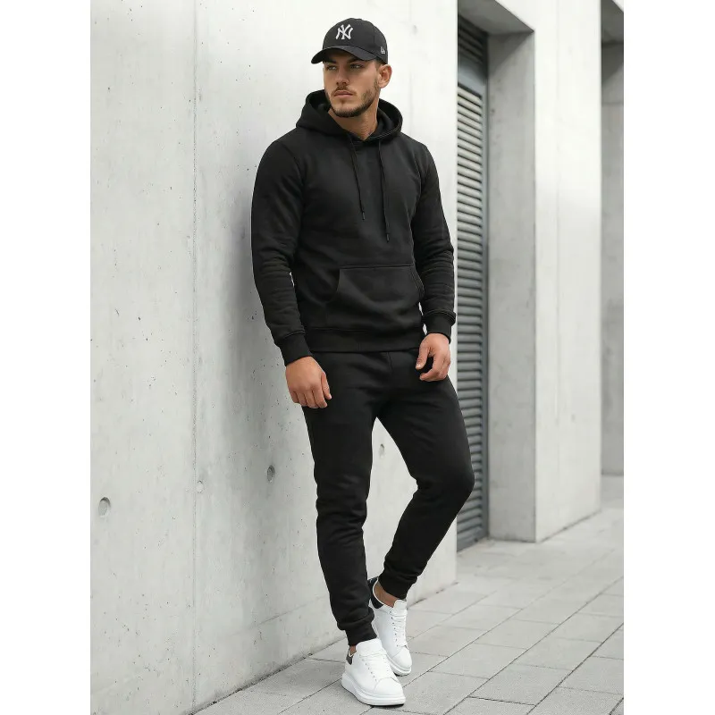 Czarny dres męski Toni