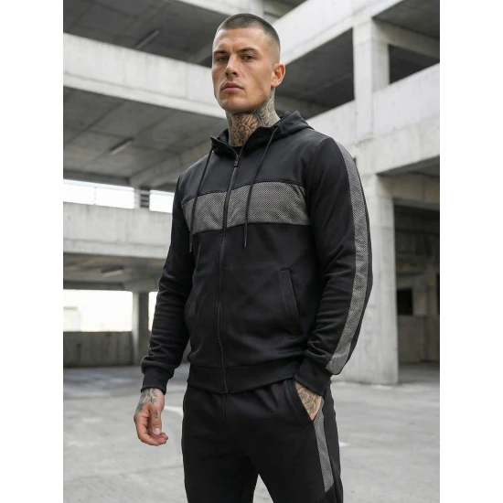 Juodas sportinis komplektas Holand Sportiniai kostiumai