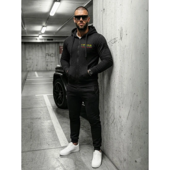 Vyriškas juodas komplektas Lietuva Vyriški spaudos komplektai