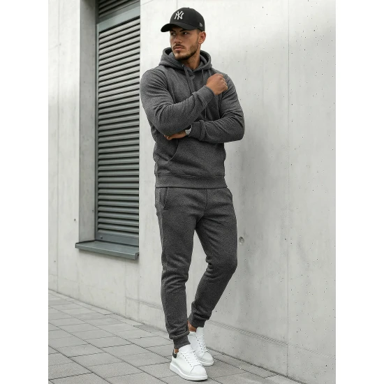 Tamsiai pilkas vyriškas sportinis kostiumas Toni Sportiniai kostiumai