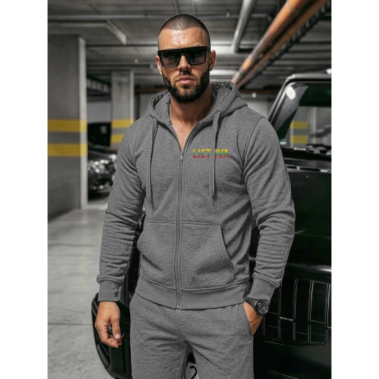 Vyriškas tamsiai pilkas komplektas Lietuva Vyriški spaudos komplektai