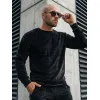 Juodas vyriškas veliūrinis komplektas Bill JS/8C1167/3 Premium