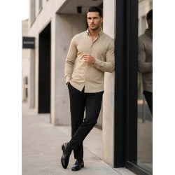 Vyriški rusvi marškiniai Top